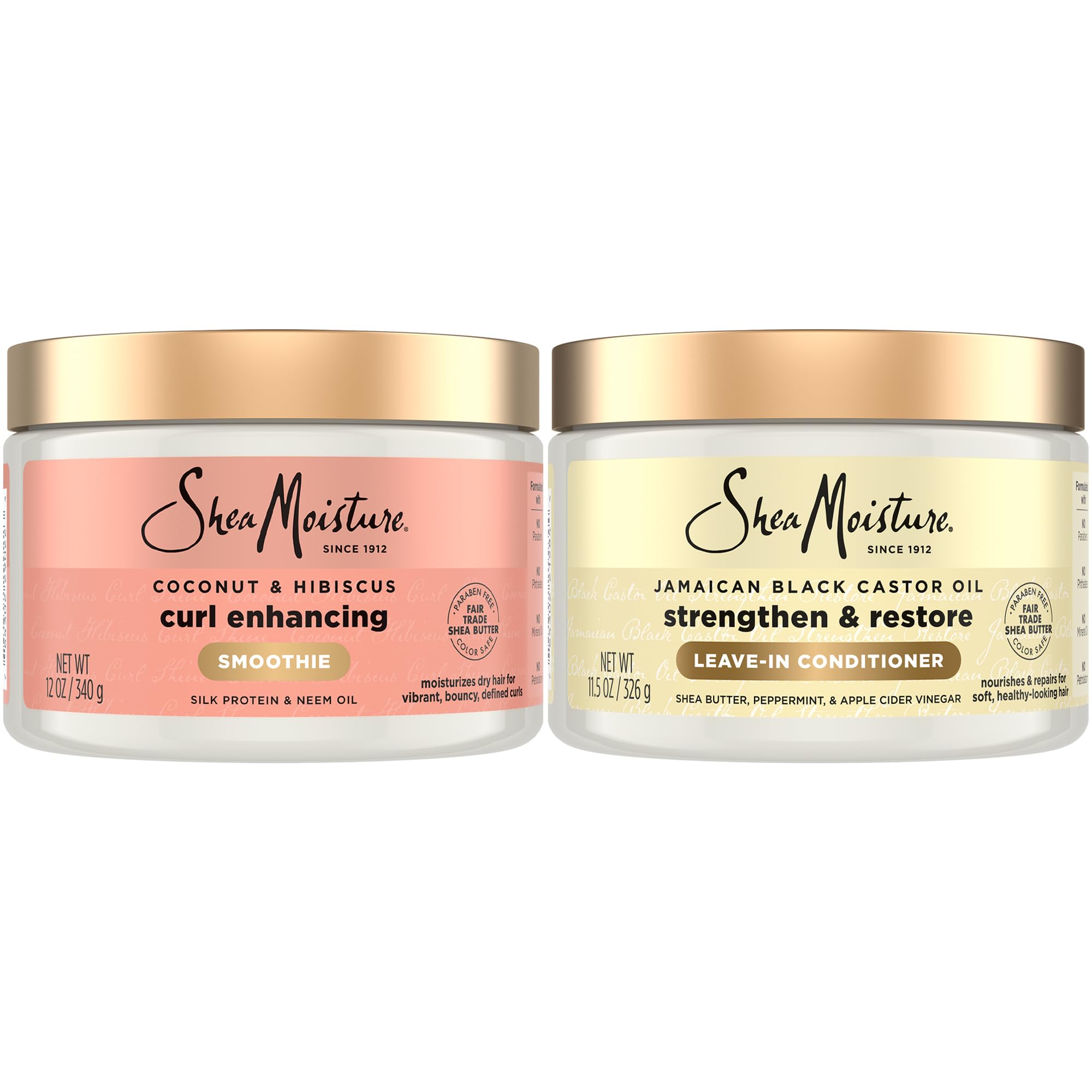 Sheamoisture Coconut Hibiscus Curl Enhancing Smoothie bottle for defined, hydrated curls.