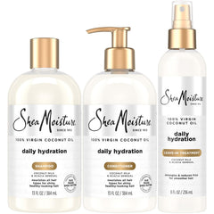 SheaMoisture Daily Hydration Shampoo bottle for nourished, hydrated hair.