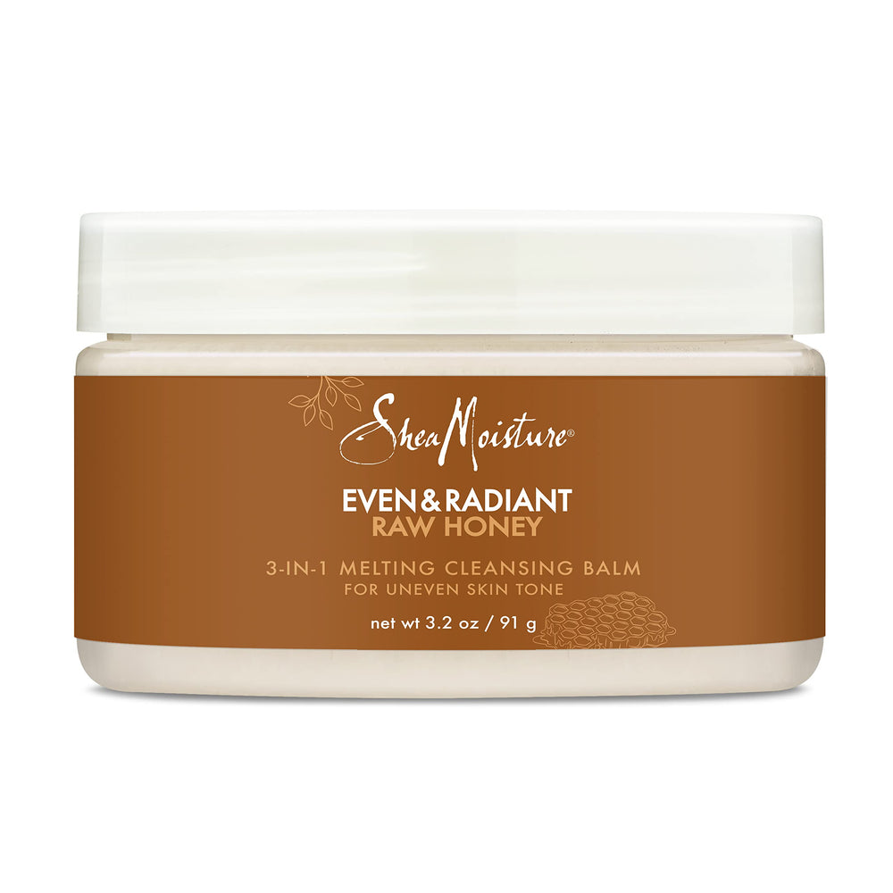 SheaMoisture Even and Radiant cleansing balm packaging for daily cleansing