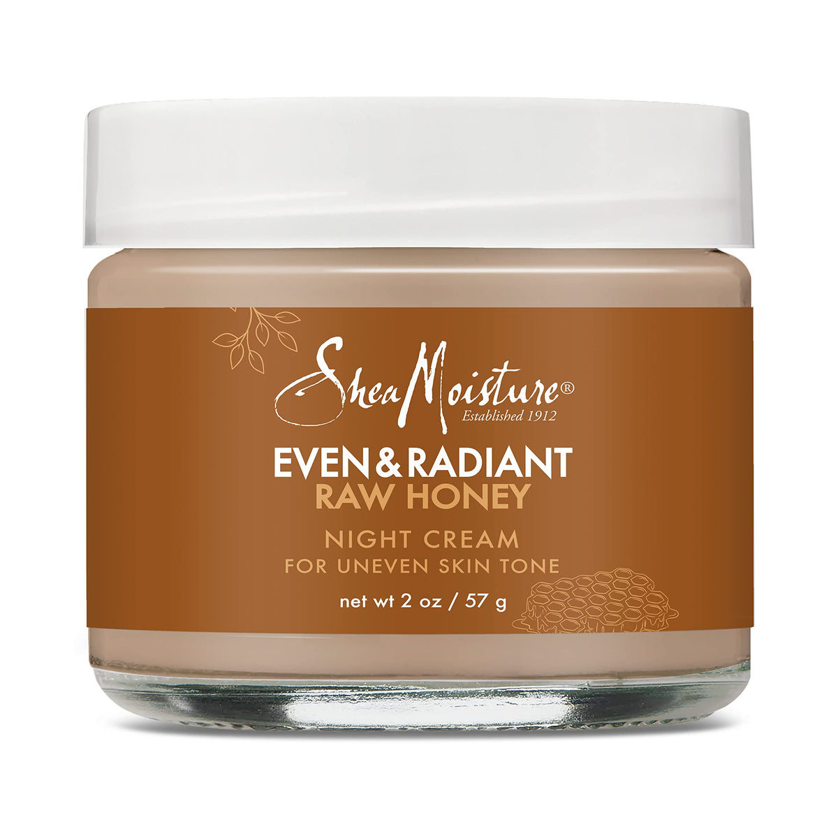 SheaMoisture Even and Radiant night cream bottle delivering overnight hydration for melanin-rich skin