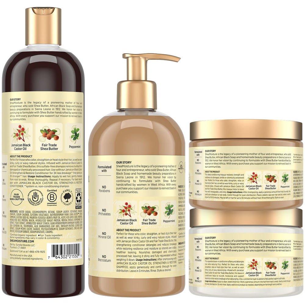 SheaMoisture Jamaican Black Castor Oil conditioner tube aiding smooth detangling