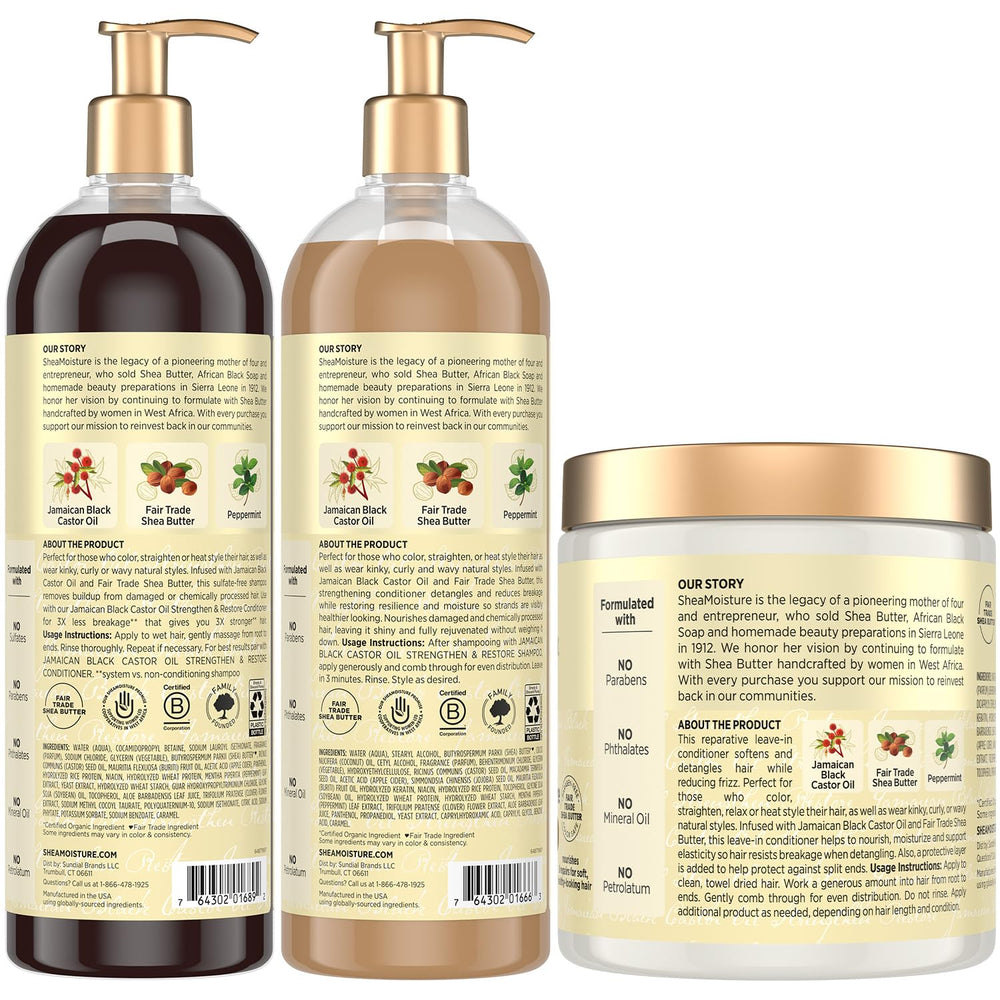 Sheamoisture Jamaican Black Castor Oil Conditioner tube ready for detangling and smoothing