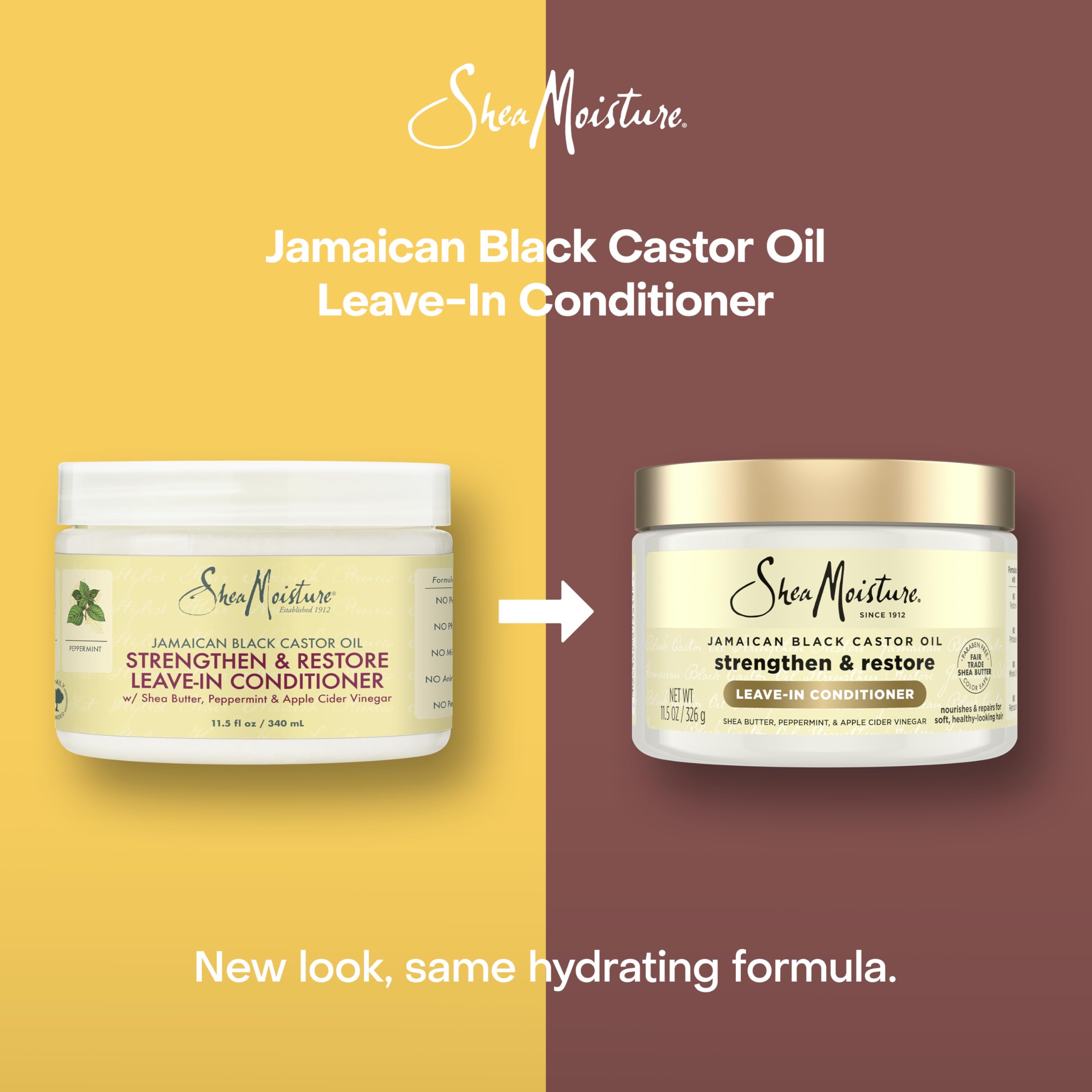 SheaMoisture Jamaican Black Castor Oil Leave-In Conditioner application on damp hair aids detangling