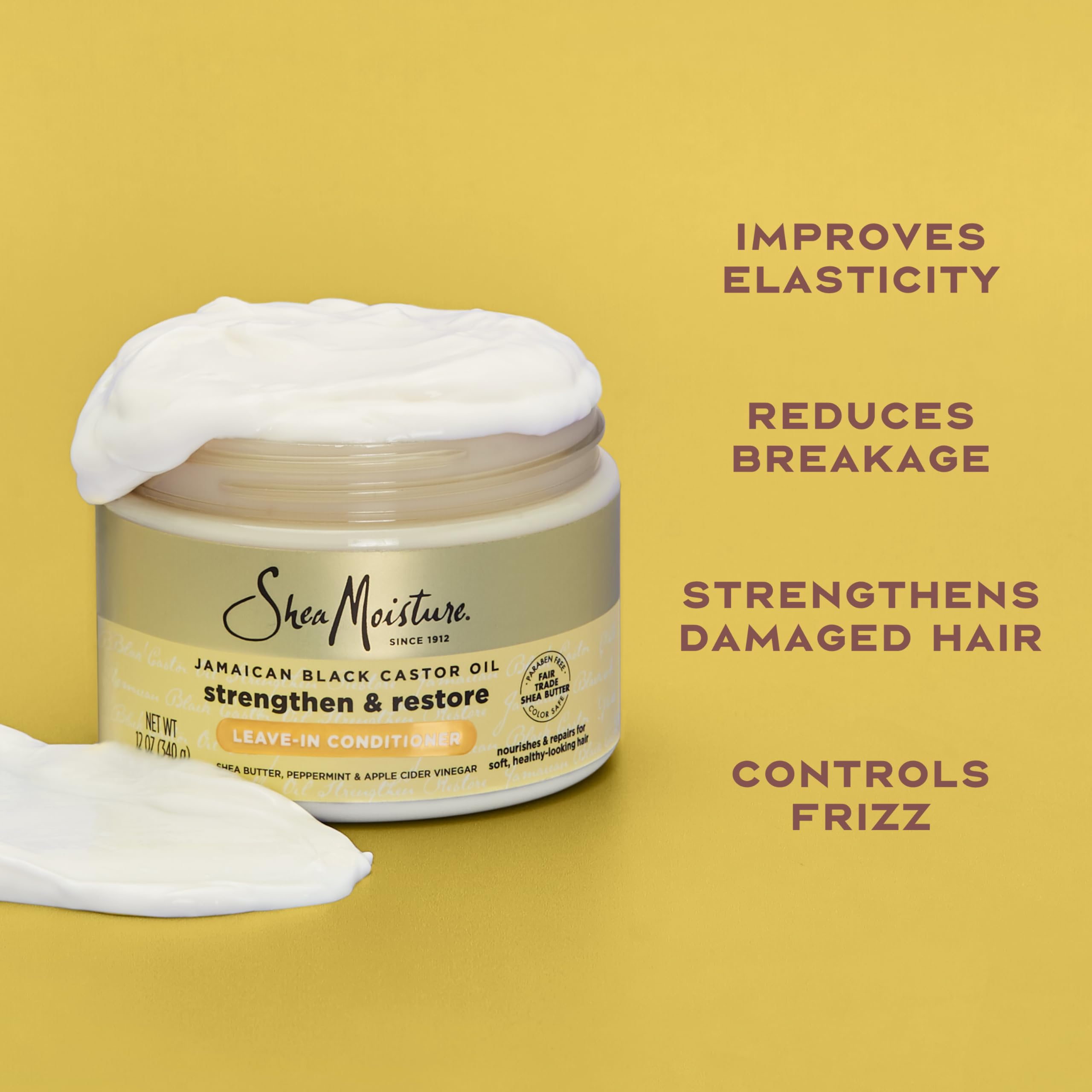 Frizz-control shot highlights humidity resistance with SheaMoisture Leave-In Conditioner