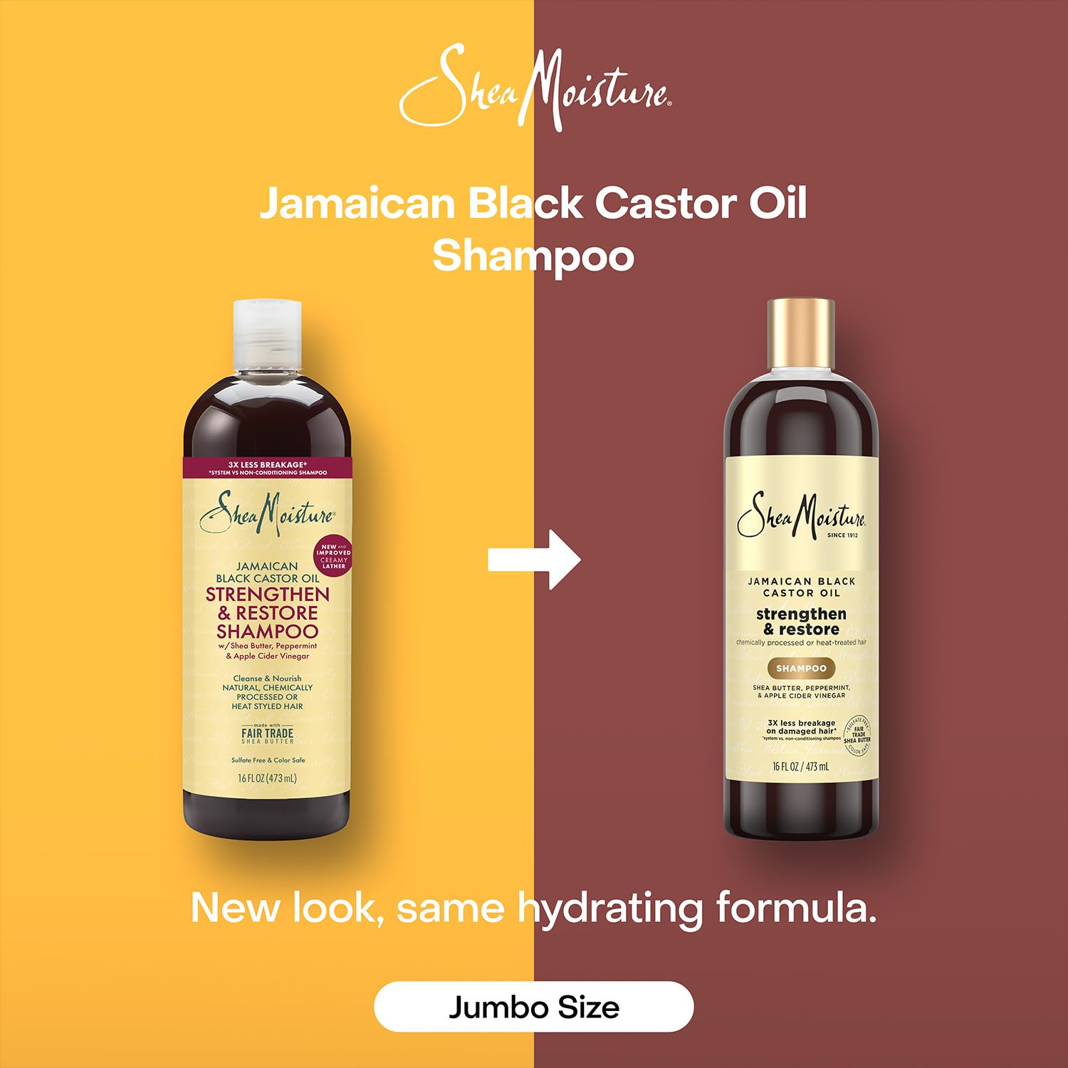 Pouring action illustrates easy, even distribution through damp hair