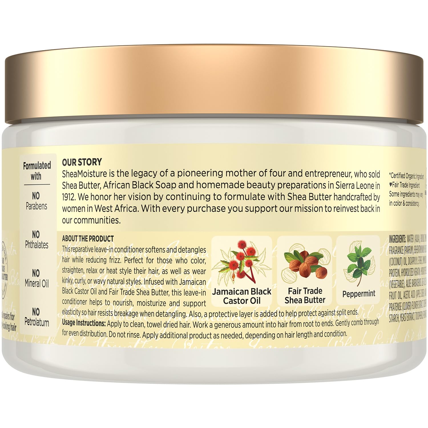 SheaMoisture Leave-In Conditioner with aloe vera nourishes and soothes the scalp.