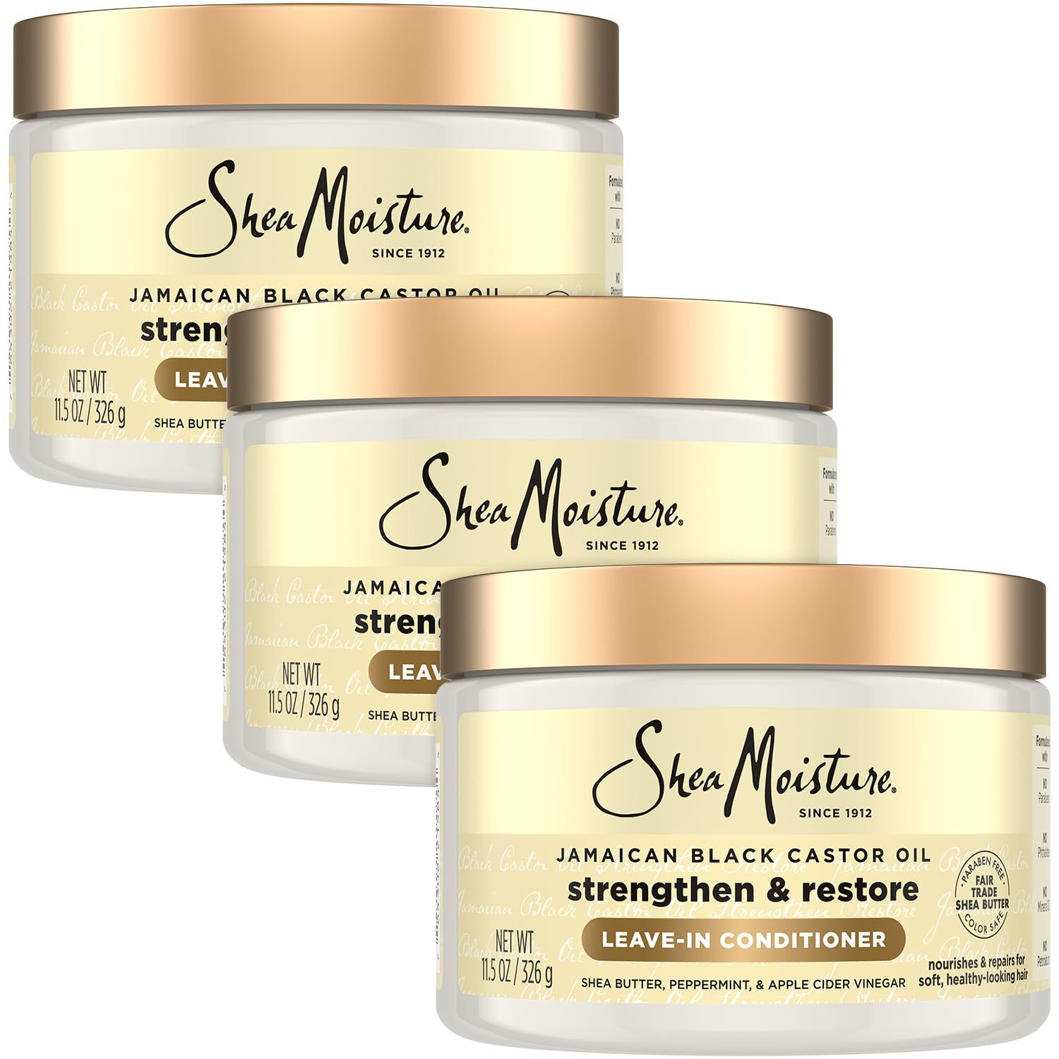 SheaMoisture Leave-In Conditioner peppermint cooling for refreshed scalp and detangling.