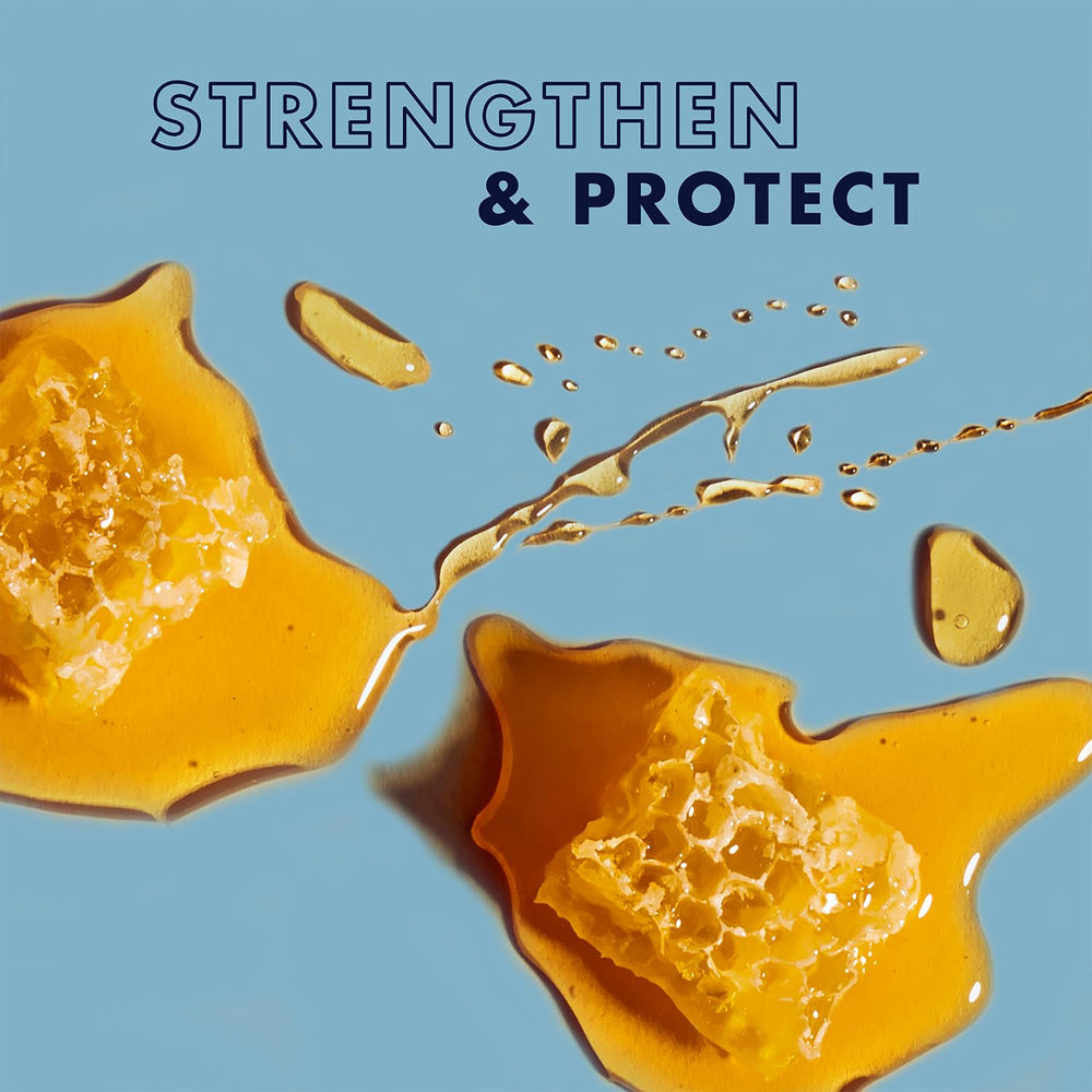 SheaMoisture Manuka Honey Yogurt texture close-up shows healthy shine.