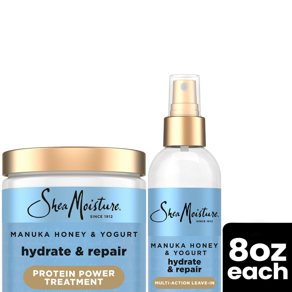 SheaMoisture packaging highlighting no silicones or sulfates, fair trade shea.