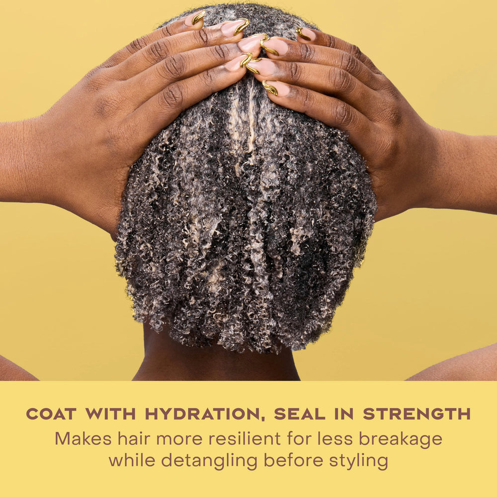 Ingredient list closeup notes absence of silicones, sulfates, parabens, and petrolatum