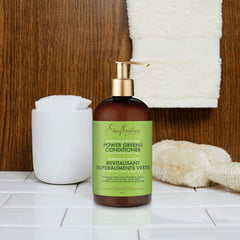 Ingredient panel highlighting moringa and avocado for moisture in SheaMoisture conditioner.