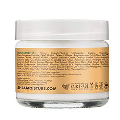 Sheamoisture Night Cream applied to face during skincare routine