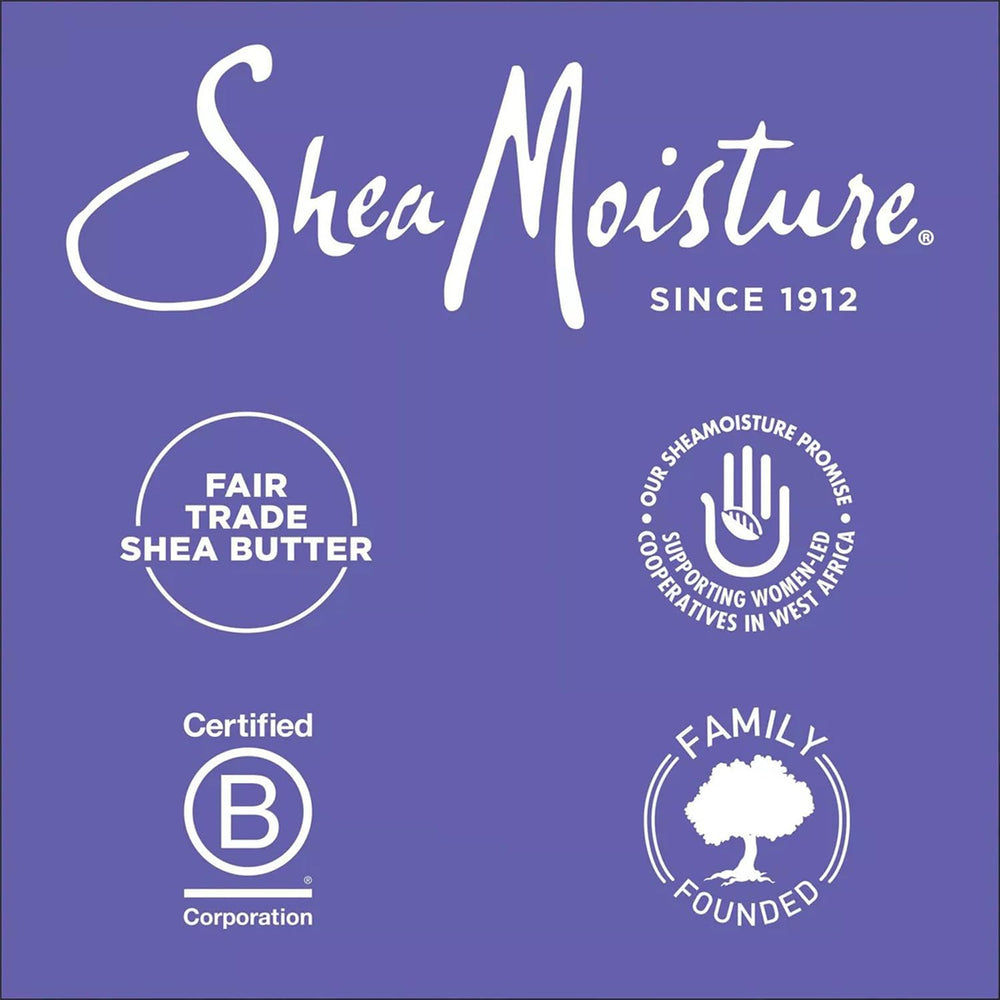 Sheamoisture product packaging outer box communicates brand values.
