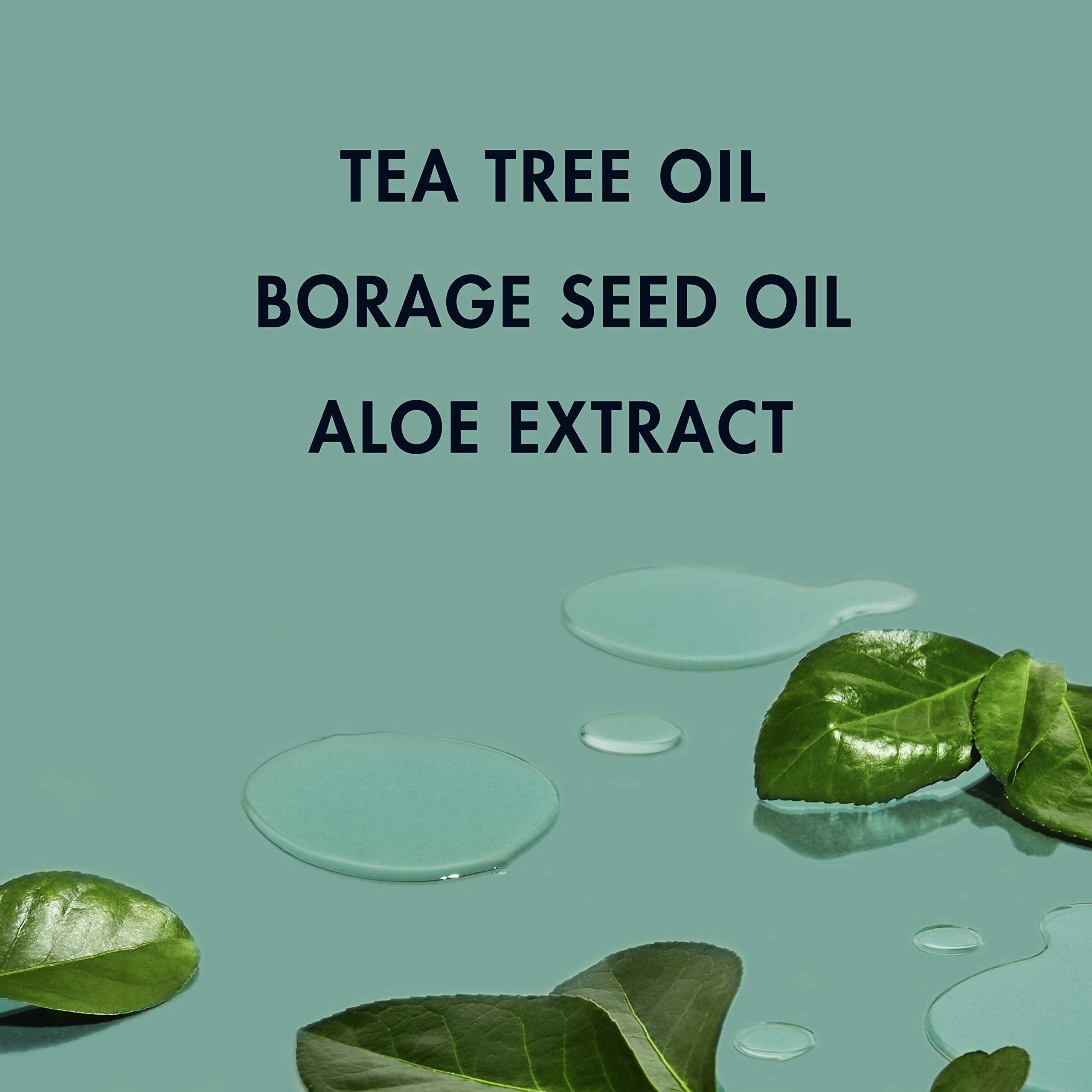 Sheamoisture Tea Tree Oil and Aloe Vera ingredients close-up.