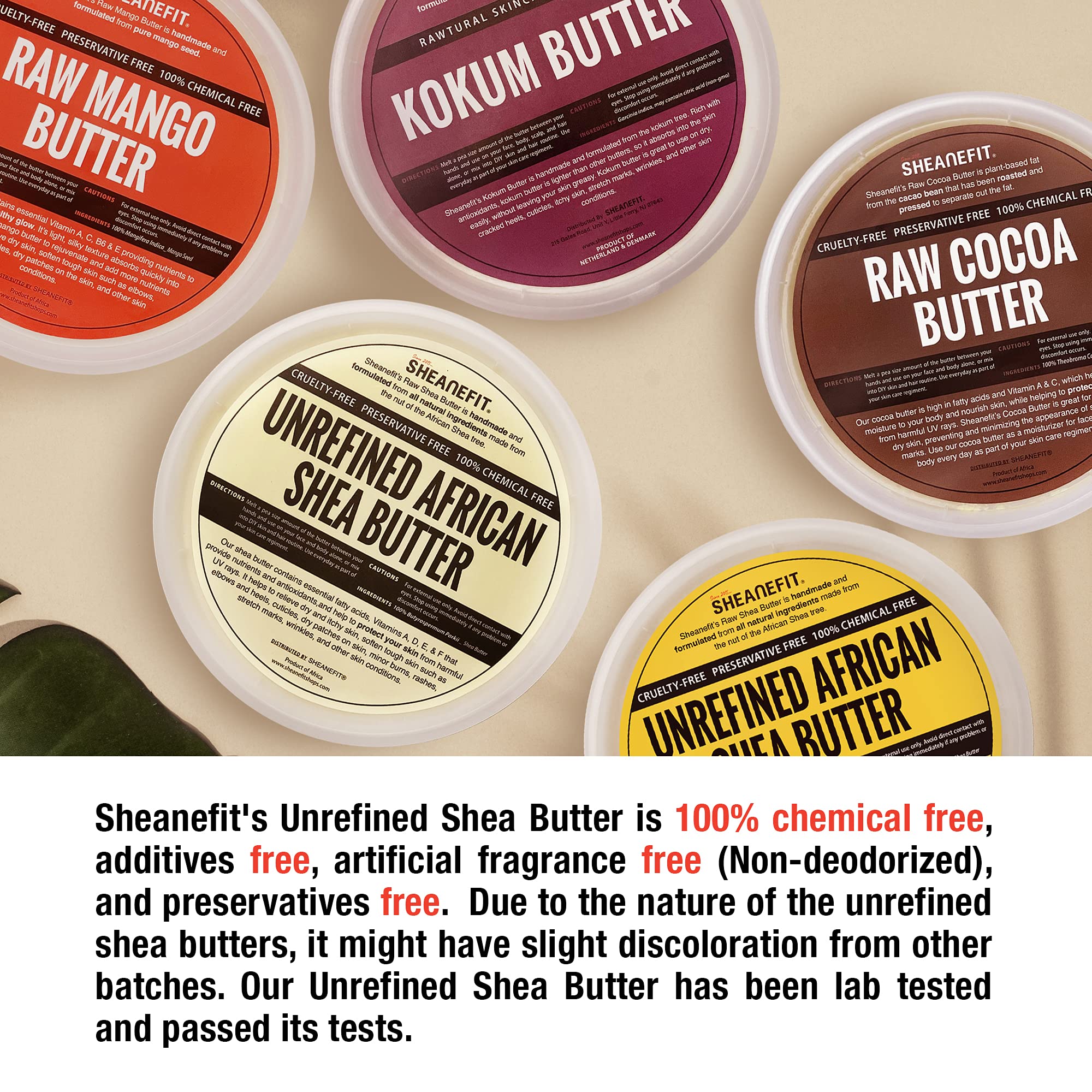 Sheanefit shea butter texture closeup melting on skin for absorption