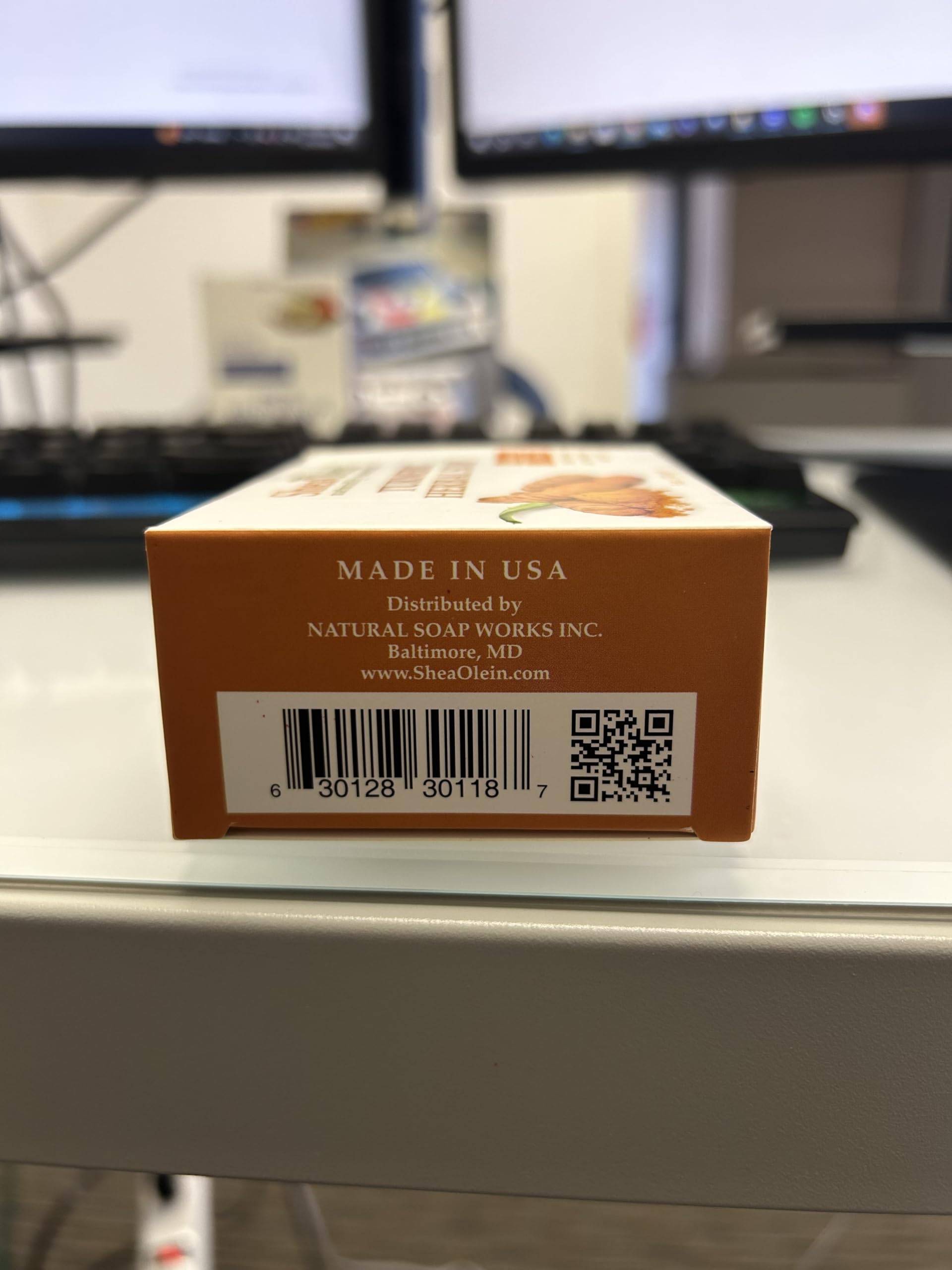 SheaOlein turmeric herbal soap lists natural ingredients for trust