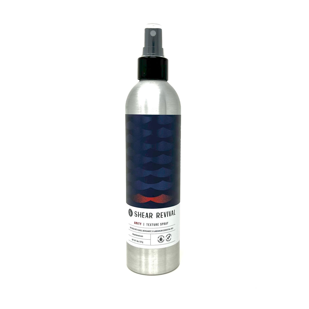 Shear Revival Amity Texture Spray bottle pour for easy texture and matte finish.