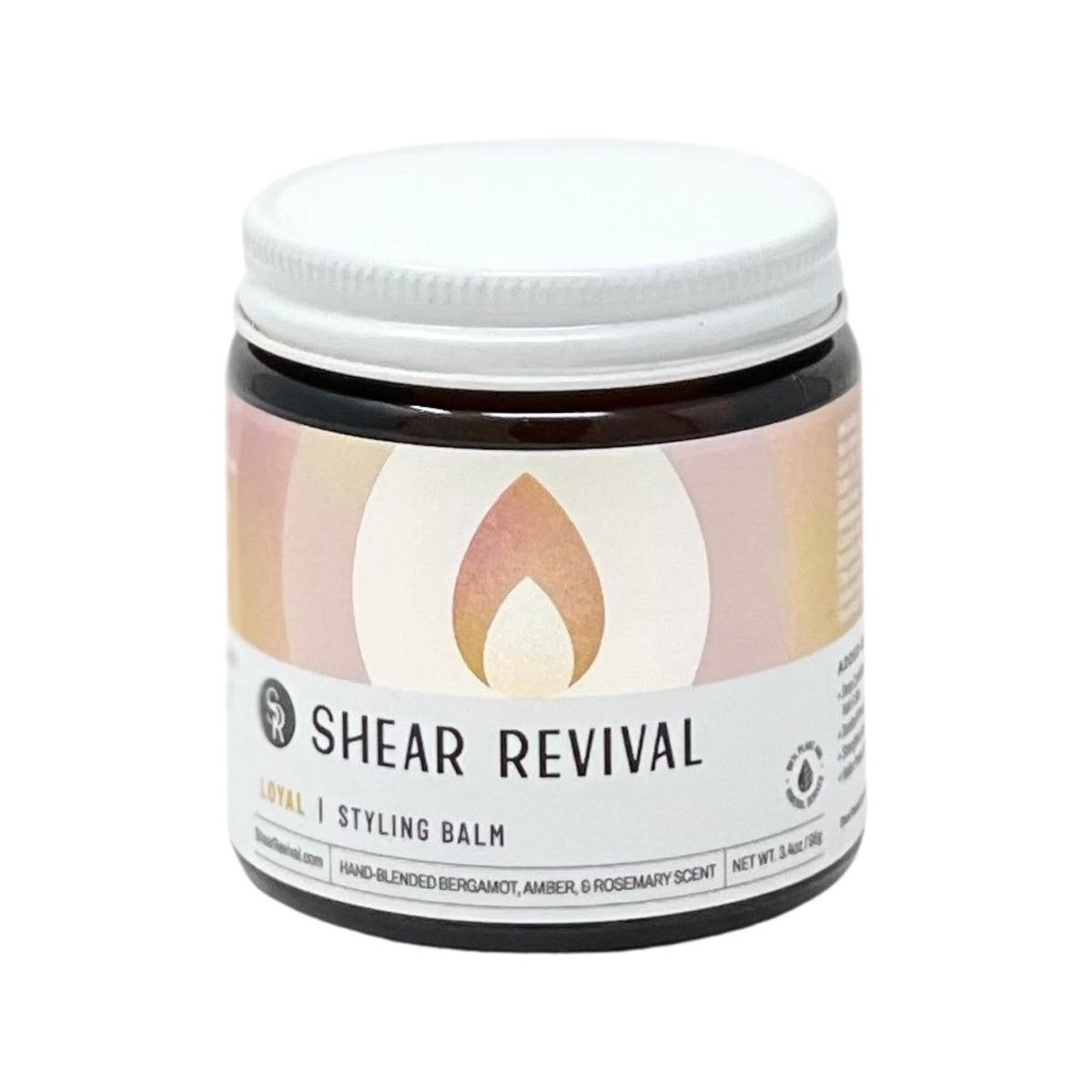 Shear Revival Loyal Styling Balm Pomade front jar showing travel-friendly design and lightweight hold.