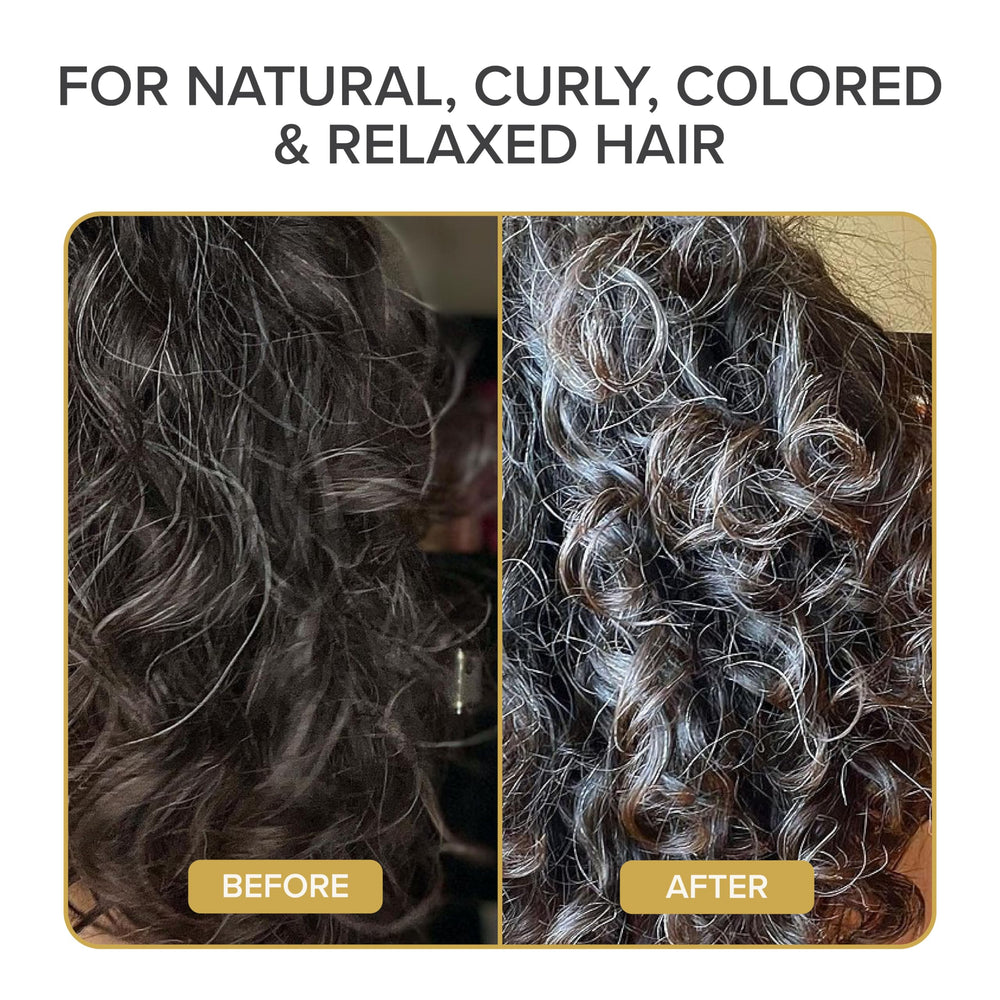 Shedavi Hair Gel smooths frizz on unruly strands for a polished look.