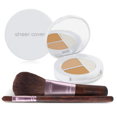 Sheer Cover foundation bottle showing mineral coverage for a natural look