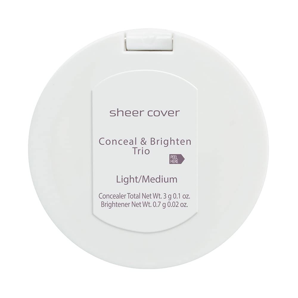 Sheer Cover medium shade compact demonstrates versatile color match
