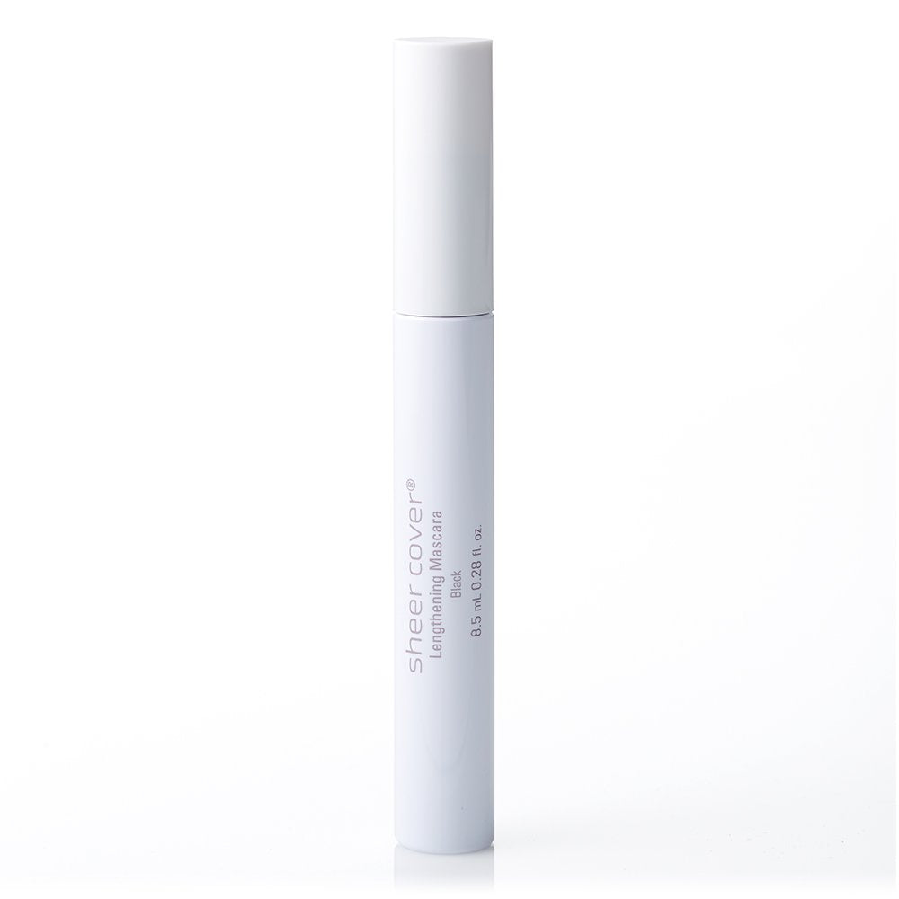 Sheer Cover lash-extending fibers close-up for longer-looking lashes.