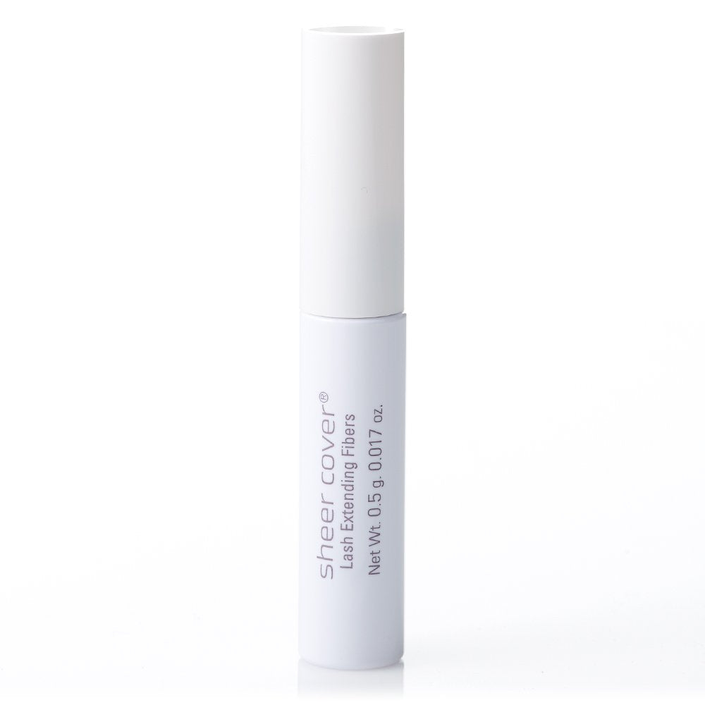 Sheer Cover lengthening mascara wand delivering precise coating.