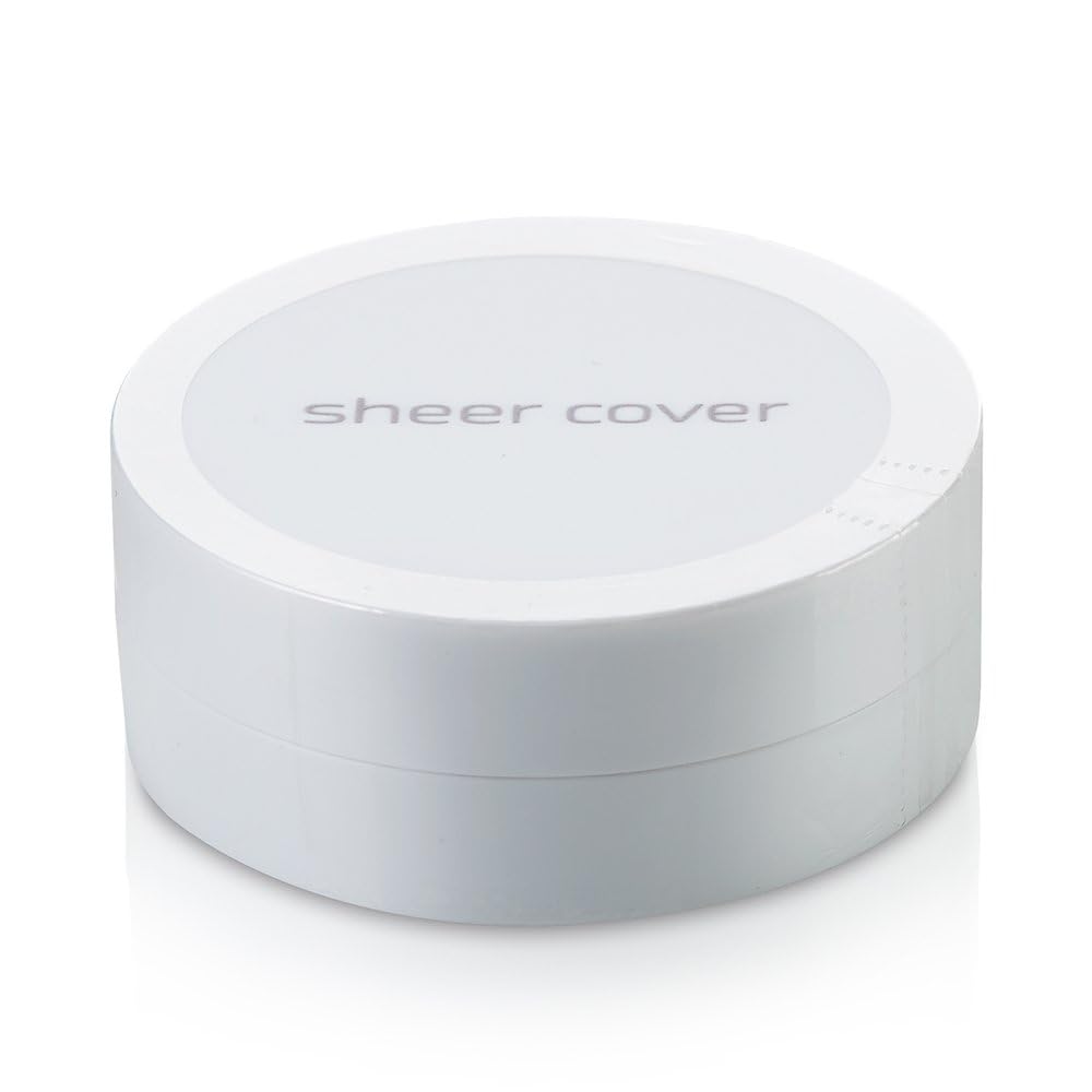Sheer Cover Light/Fair shade swatches help compare tones for matching.