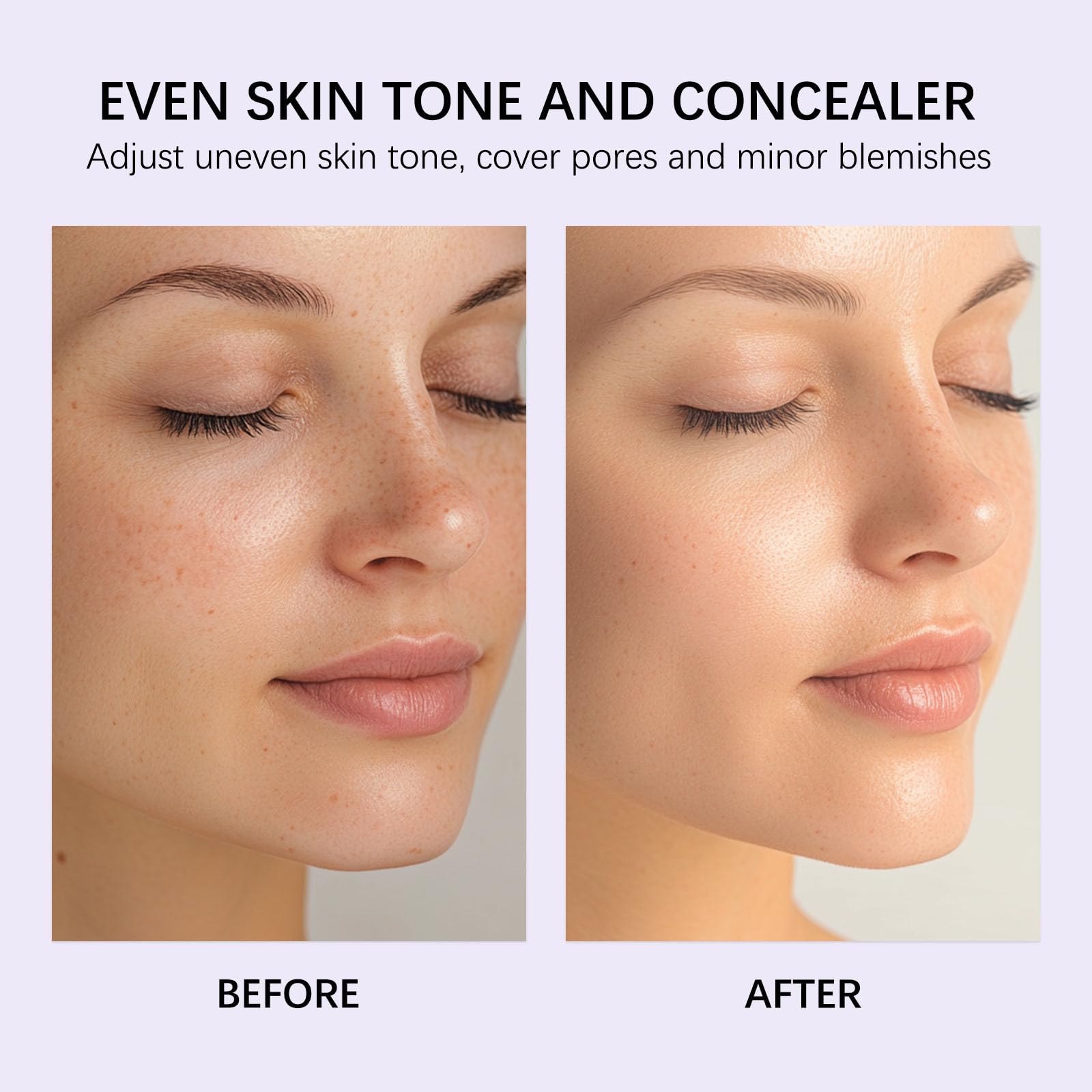 Hydration glow appearance with Sheghy balm foundation in daylight