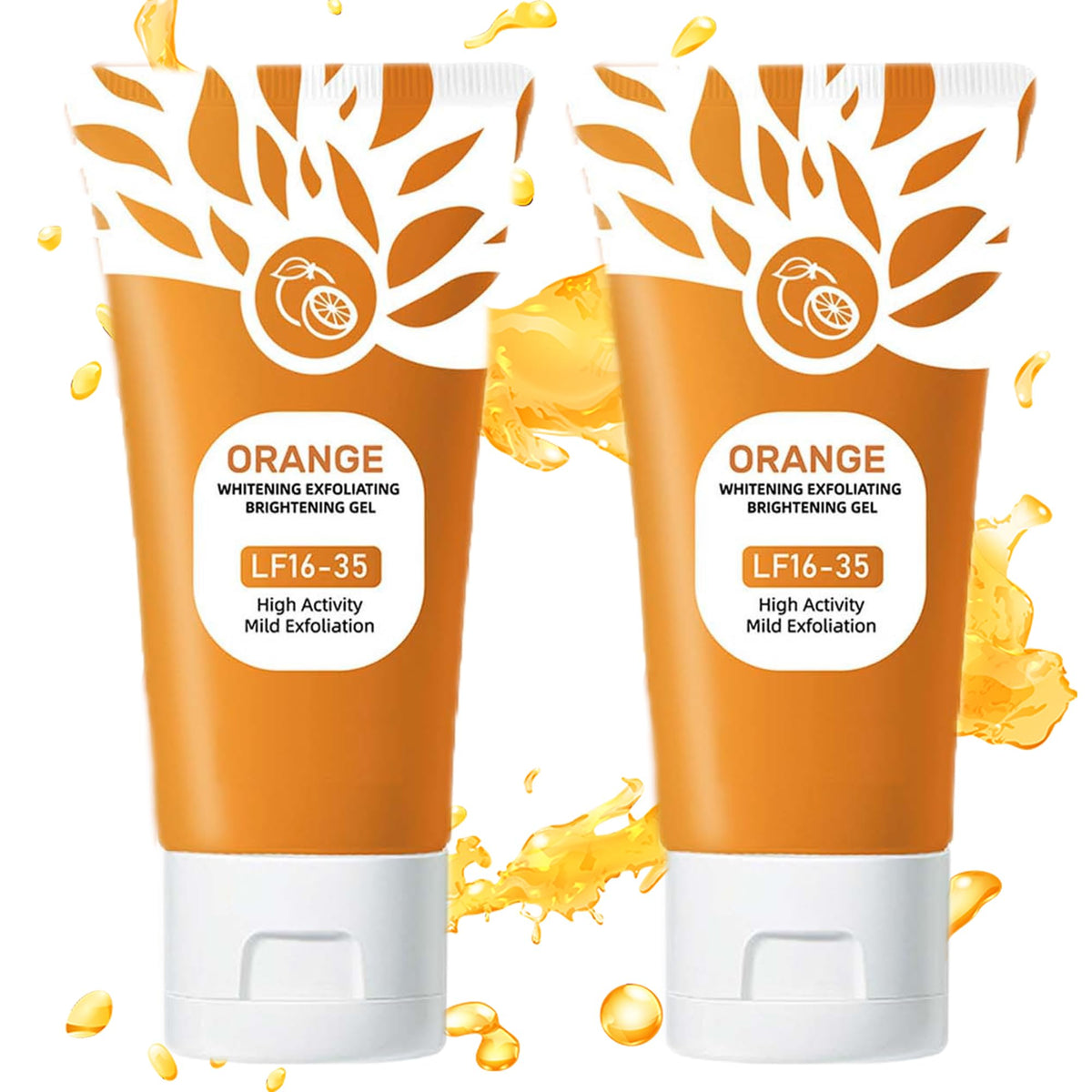 Sheghy Orange Enzymes Exfoliating Gel bottle with pump for easy daily cleansing