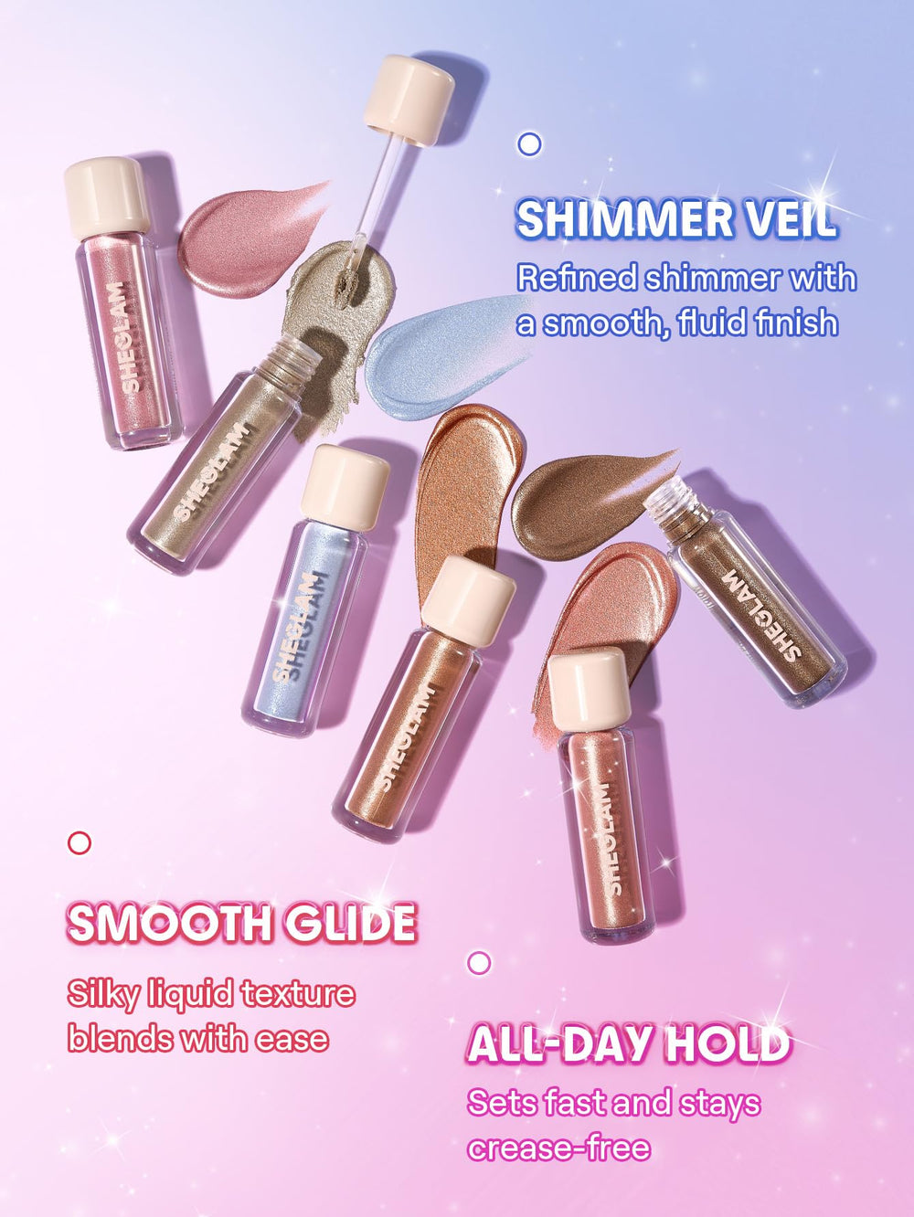 SHEGLAM Airglow Eye Tint finishes range offers versatile looks