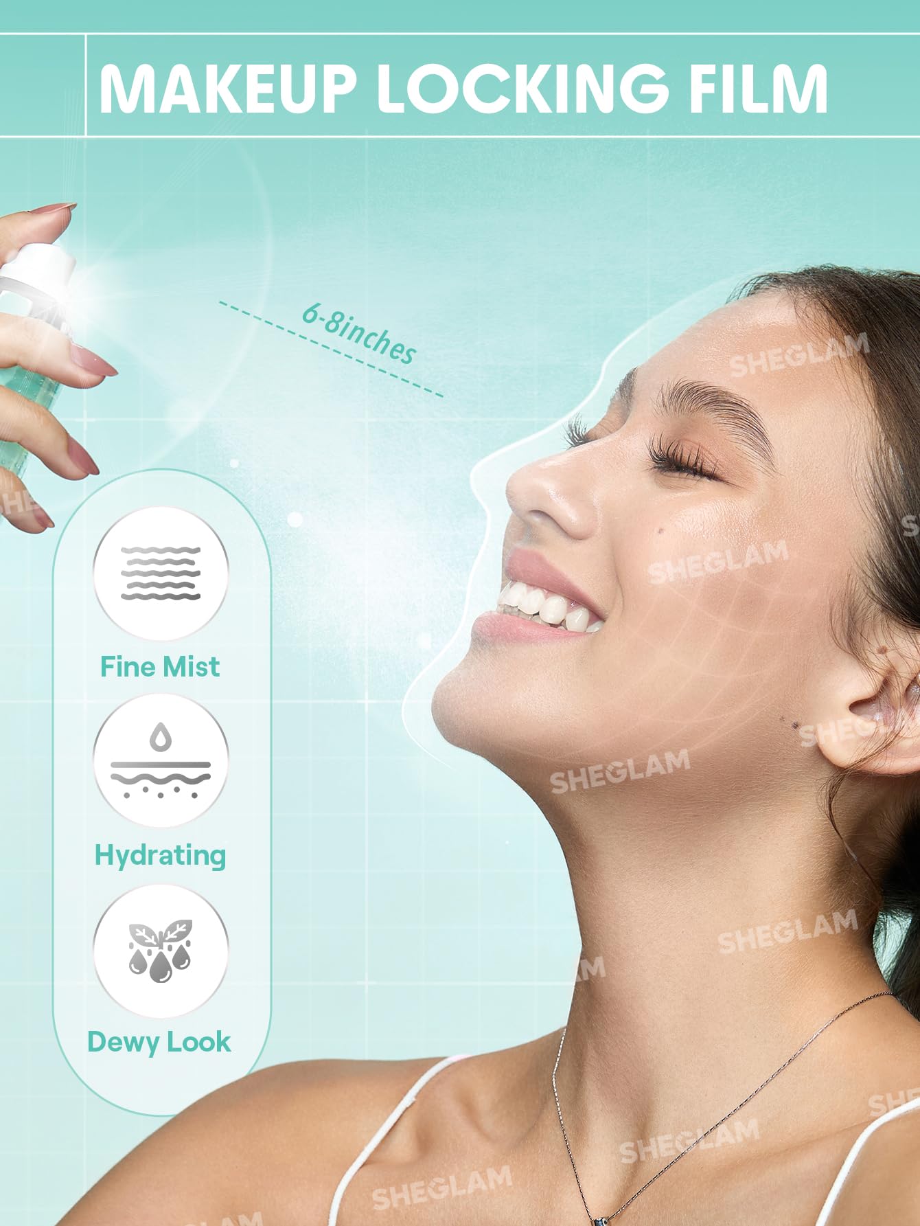 SHEGLAM Aloe-Hyaluronic Hydration for lasting moisture under makeup.