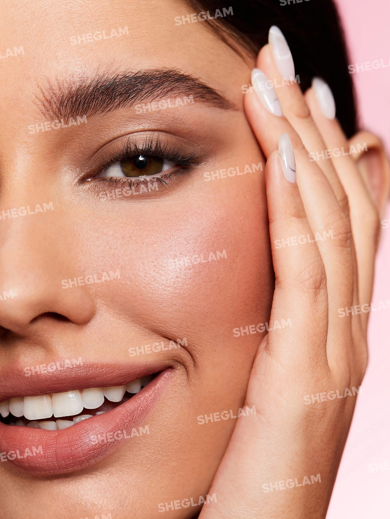 SHEGLAM Better Brows close-up reveals hair-like strokes in chocolate shade