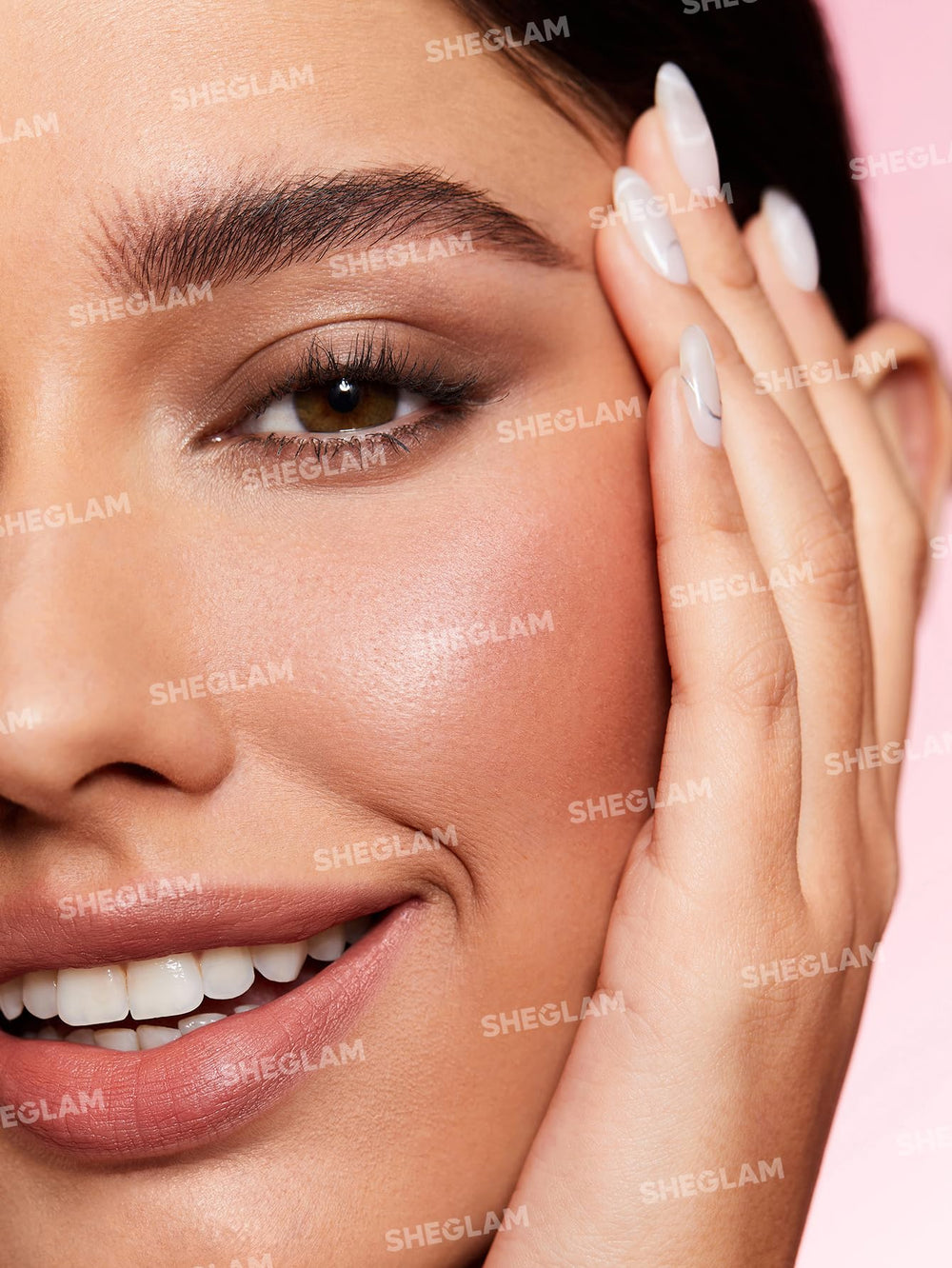 SHEGLAM Better Brows close-up reveals hair-like strokes in chocolate shade