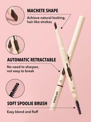 SHEGLAM Better Brows spoolie blends strokes for a soft, polished finish