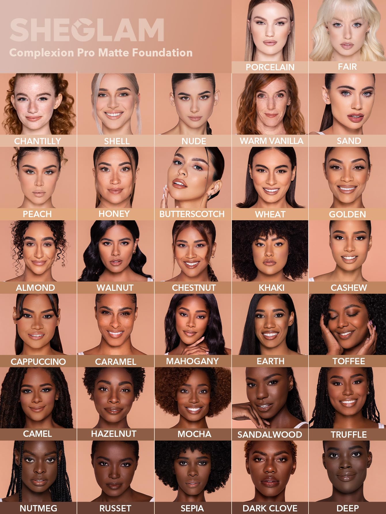 Breathable, lightweight texture of SHEGLAM foundation on skin.