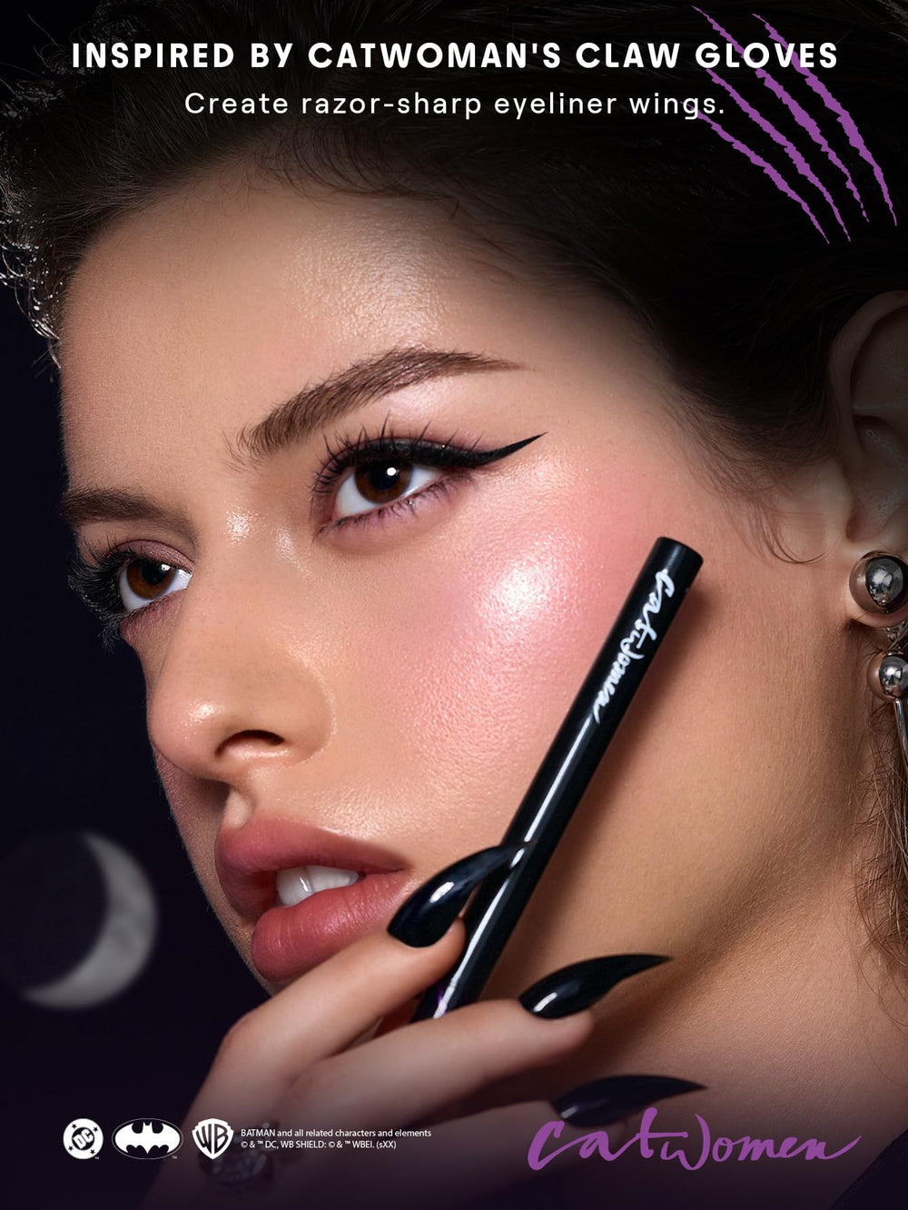 SHEGLAM CATWOMAN Meow Eyeliner waterproof formula withstands humidity.