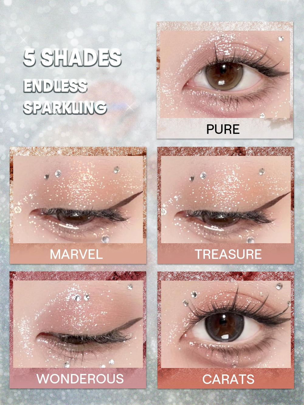 SHEGLAM Enigma Sparkly Eyeshadow single is cruelty-free and Leaping Bunny Approved.