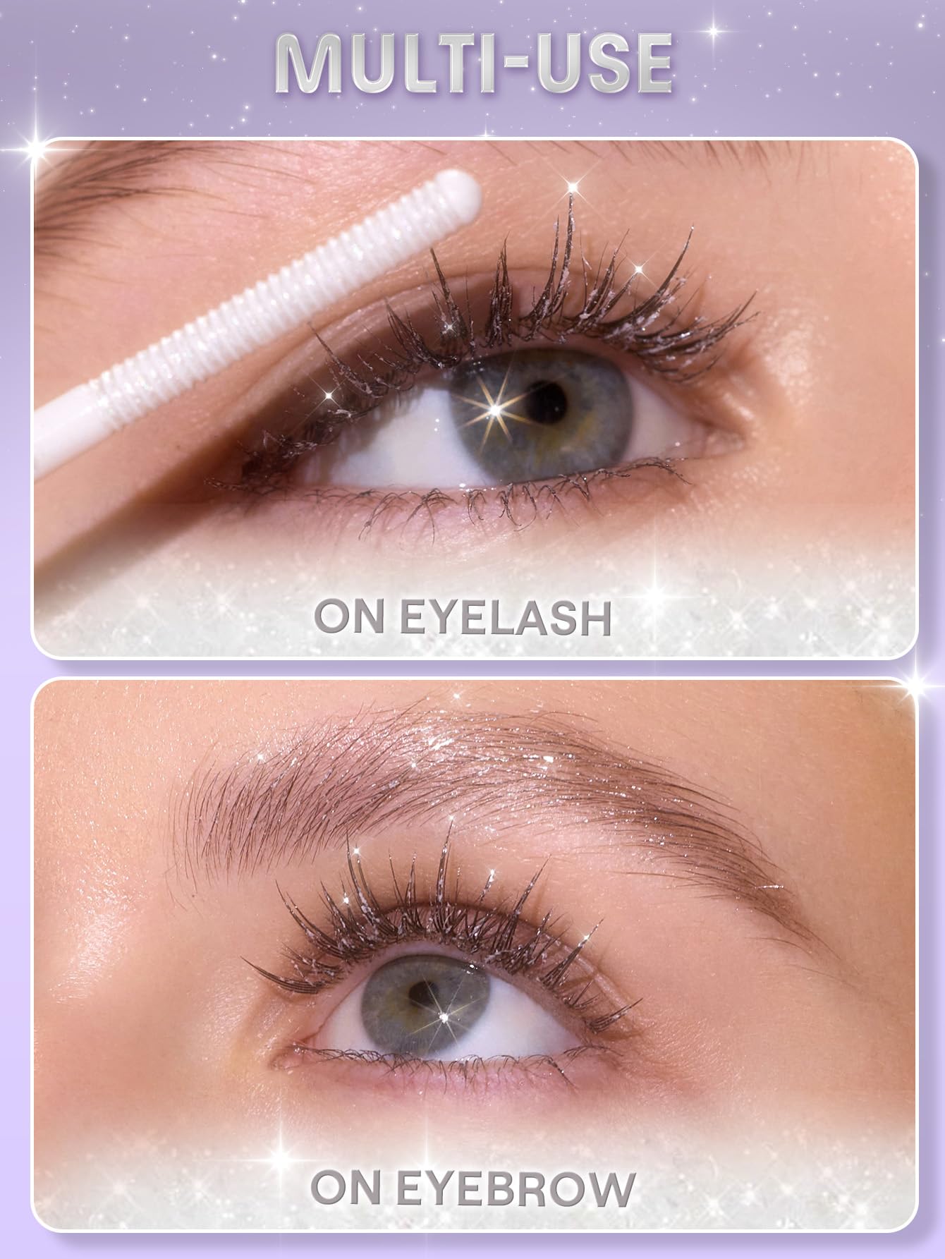 SHEGLAM Crystal Gaze brows show playful twinkle with light, controlled application