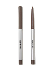 SHEGLAM brown creamy eyeliner pencil close-up showing smooth glide for precise lining.