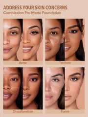 SHEGLAM foundation application demo demonstrating buildable coverage.