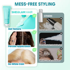 SHEGLAM gel spreading evenly for a matte, residue-free finish