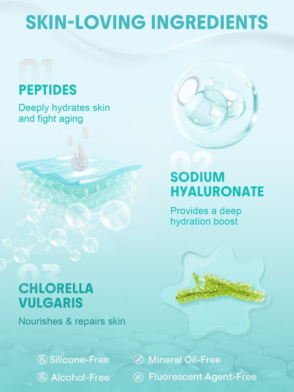 SHEGLAM HydroSlime Primer application shot on clean skin for smooth base.