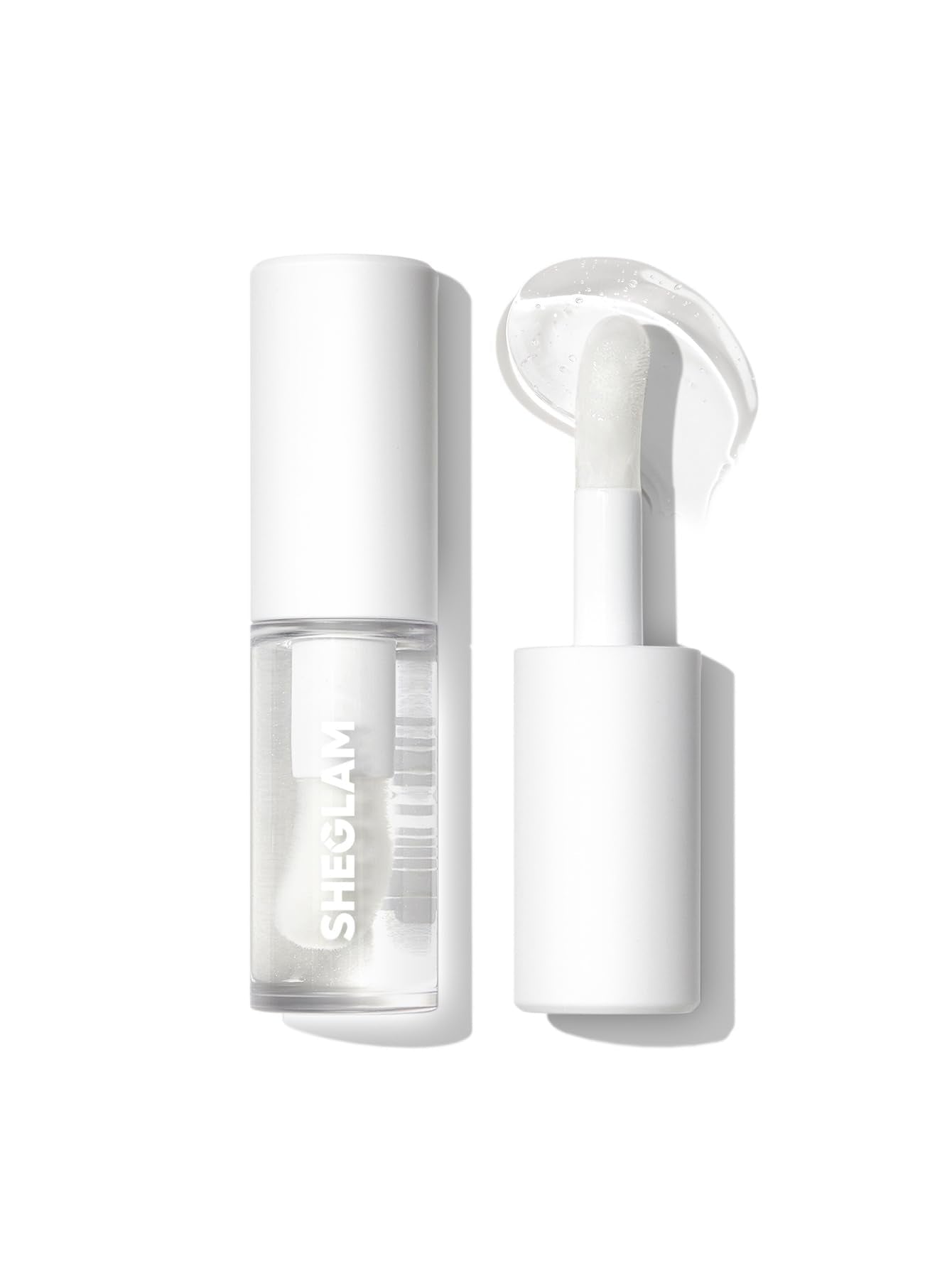 SHEGLAM Jelly Wow lip oil bottle closeup showing radiant shine.
