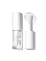 SHEGLAM Jelly Wow lip oil bottle closeup showing radiant shine.