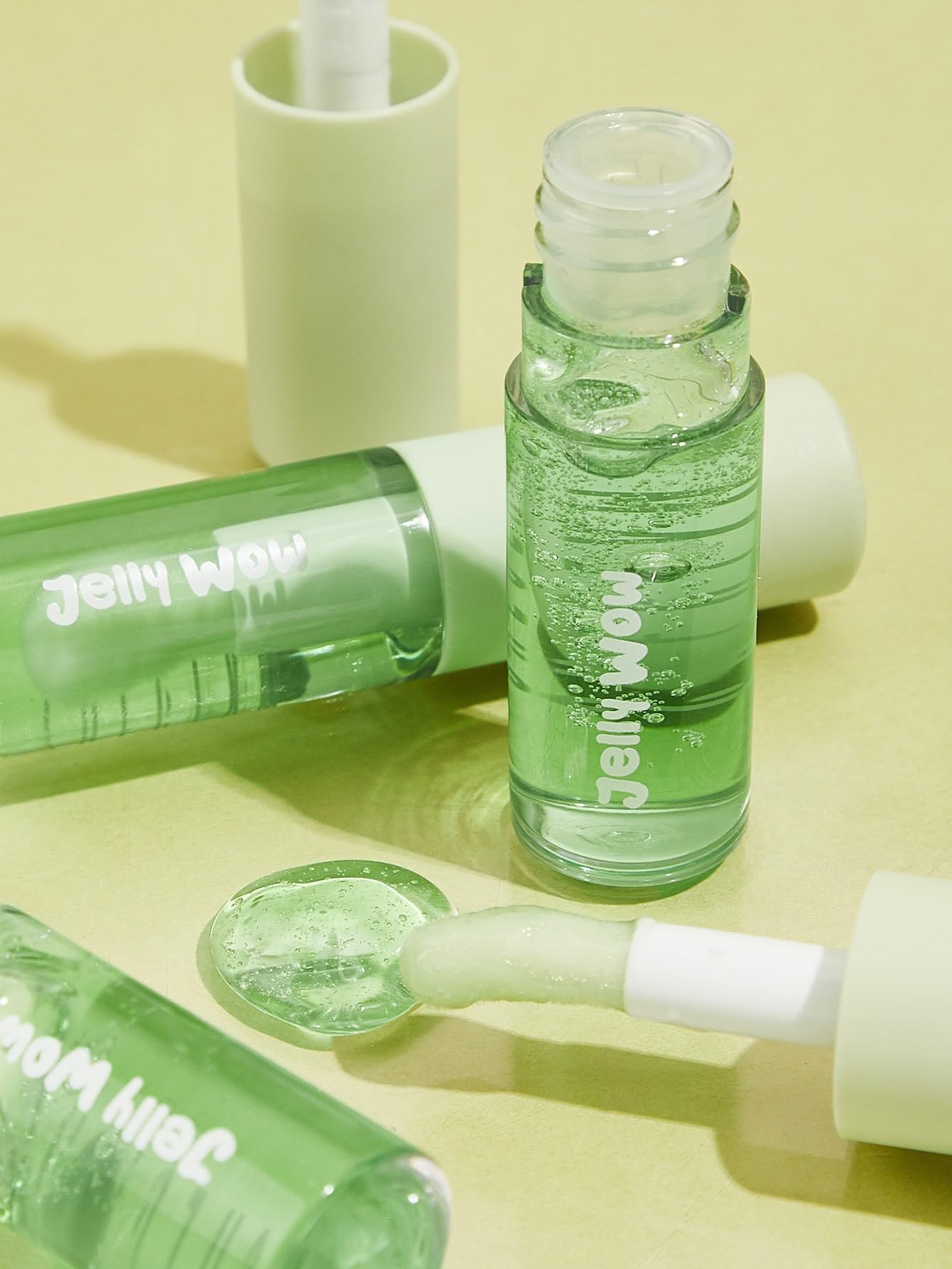 SHEGLAM Jelly Wow packaging close-up highlights the glossy finish