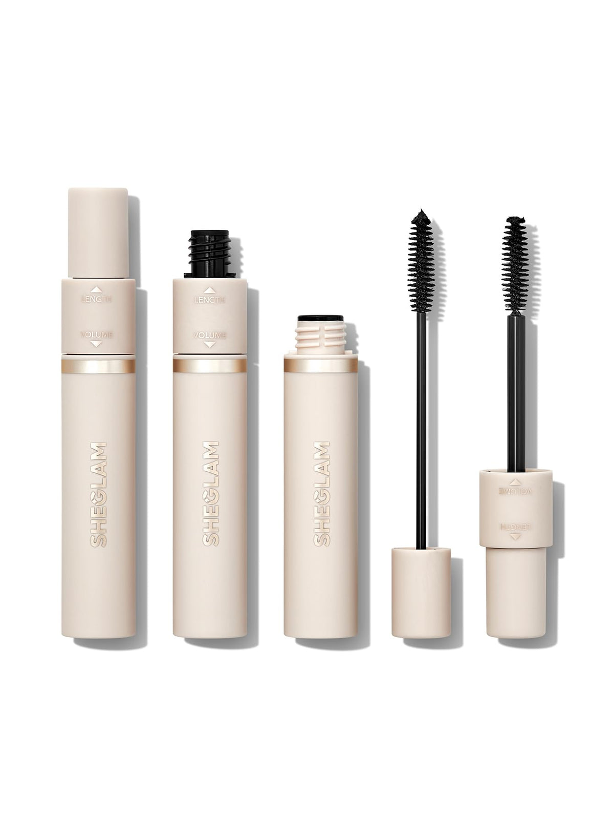 SHEGLAM Lash Besties dual brush enhances definition and separation.