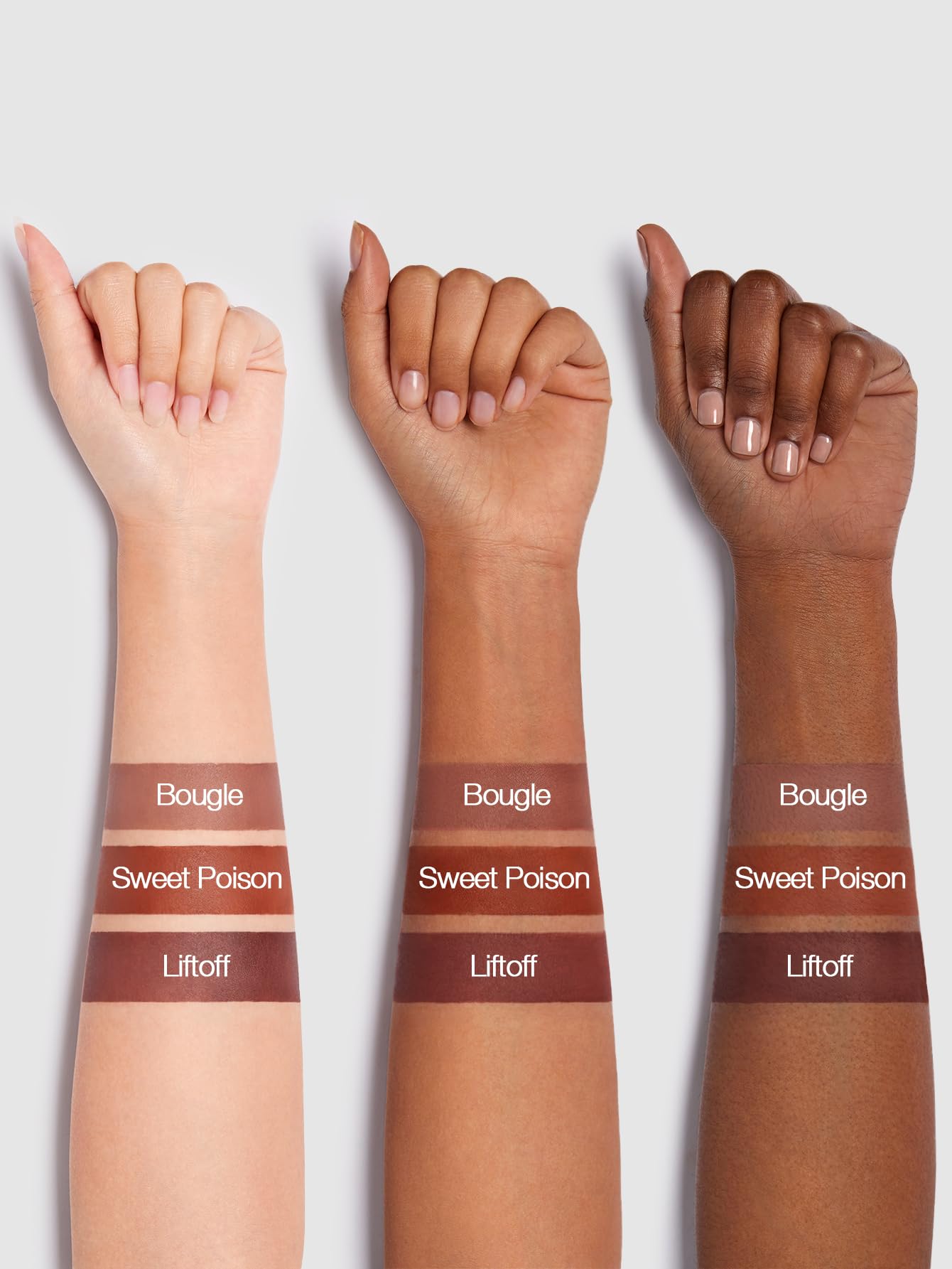 SHEGLAM lip application shows buildable color for customized looks.
