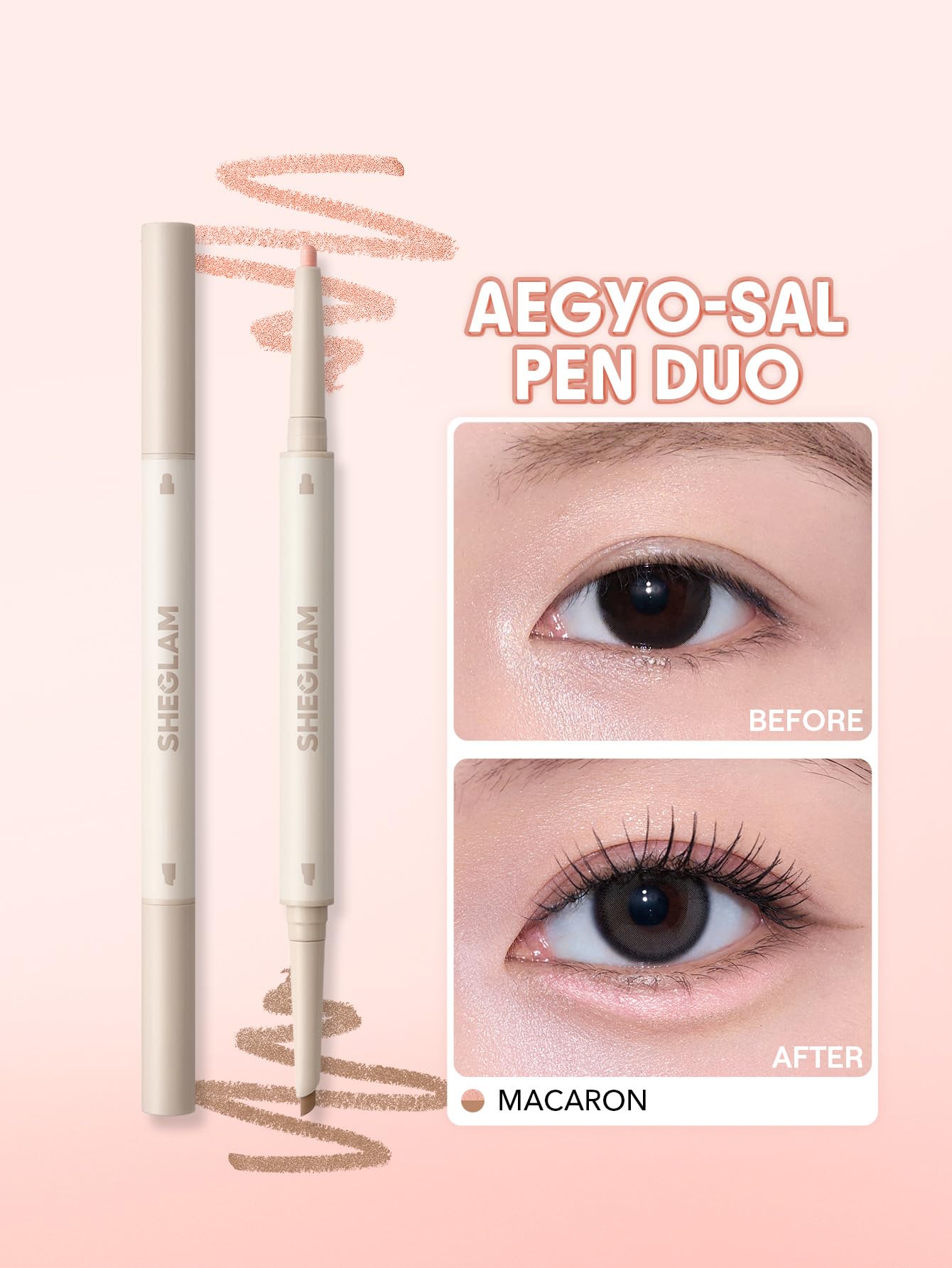 Creamy glide formula of SHEGLAM Lumi-Eye Aegyo-Sal Pen applies smoothly