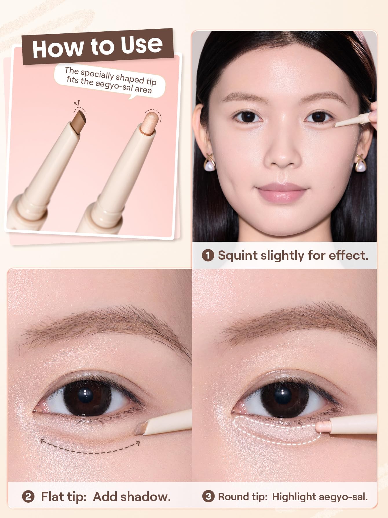 Cruelty-free Leaping Bunny approved Lumi-Eye Aegyo-Sal Pen by SHEGLAM